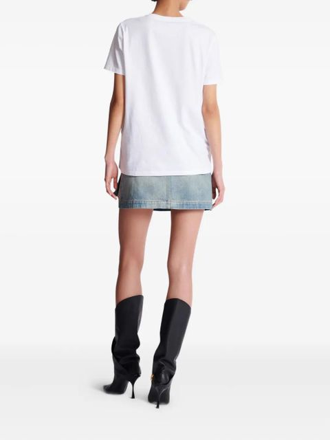 Balmain chain-print cotton T-shirt - White