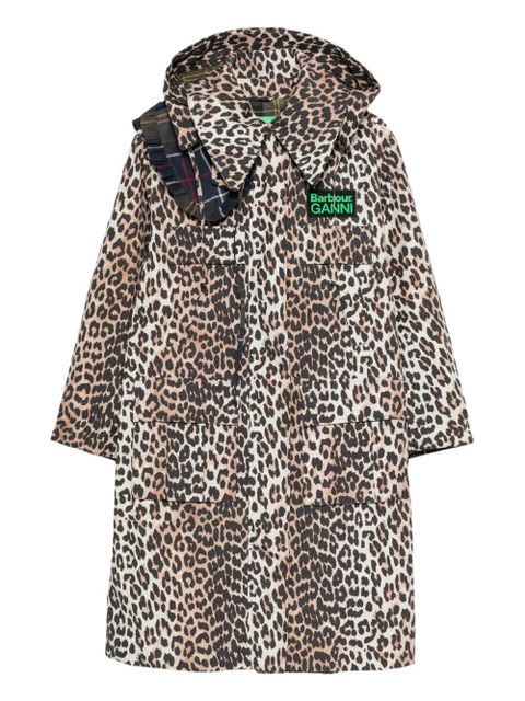 Barbour xBarbour xGanni leopard print hooded coat - Neutrals - zdjęcie produktu nr 1