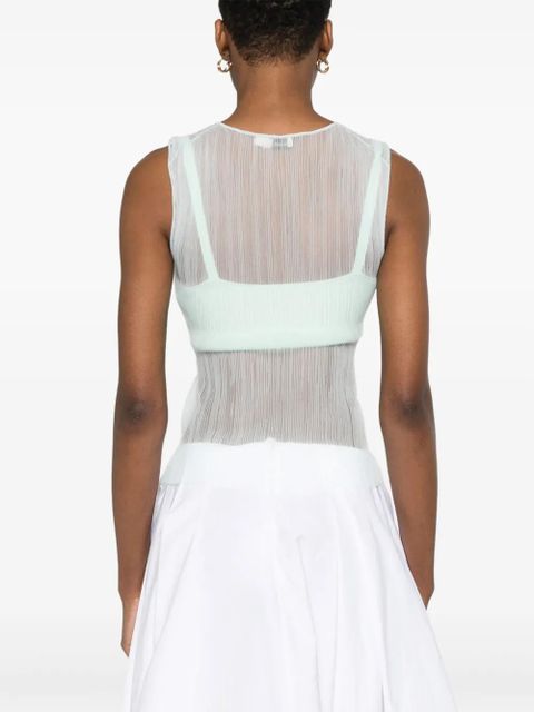 Simkhai Oakley Plisse top - Green - zdjęcie produktu nr 2