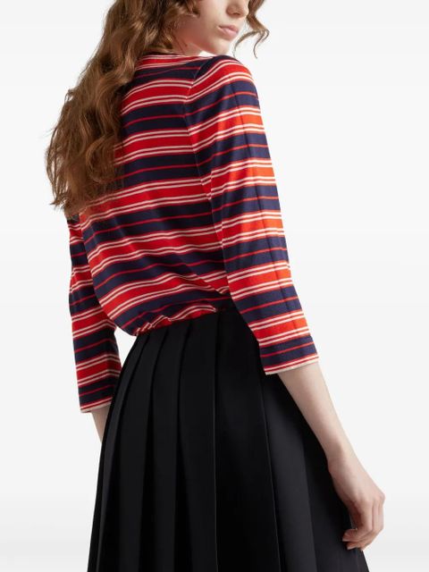 Prada striped T-shirt - Red
