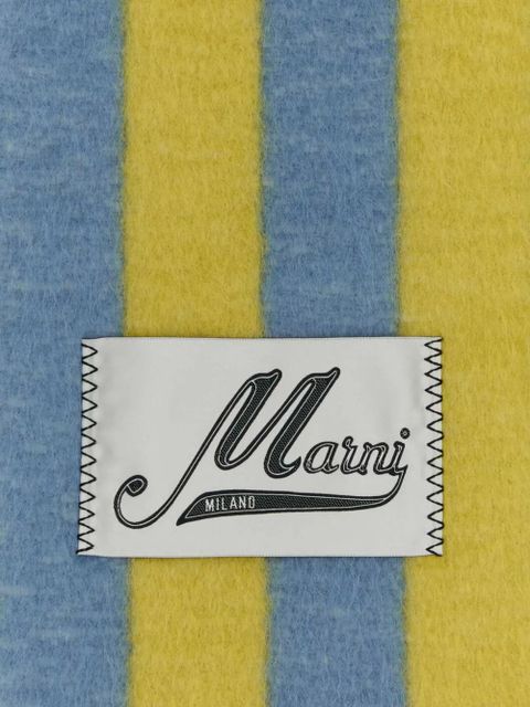 Marni striped scarf - Blue