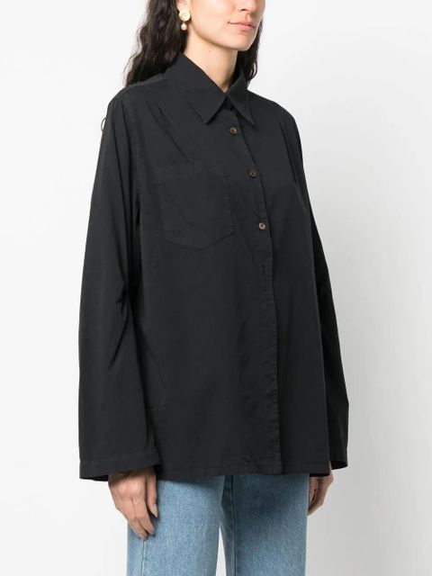 OUR LEGACY oversized long-sleeve shirt - Black