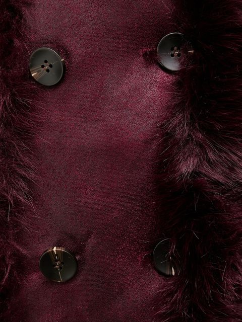 Answear.LAB płaszcz dwustronny kolor bordowy