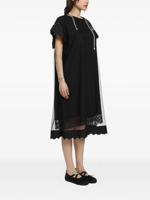 Simone Rocha layered laced dress - Black - zdjęcie produktu nr 2