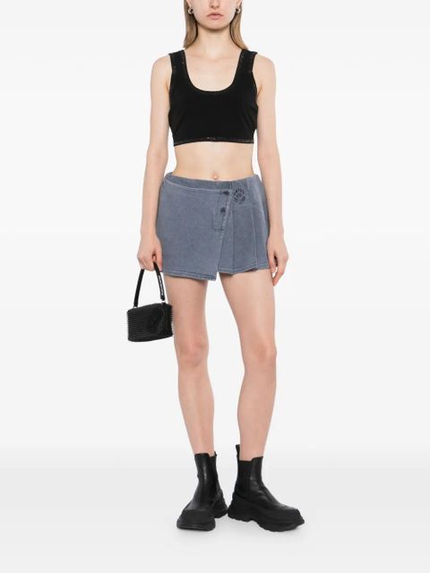 Alexander Wang pleated wrap mini skirt - Blue - zdjęcie produktu nr 2