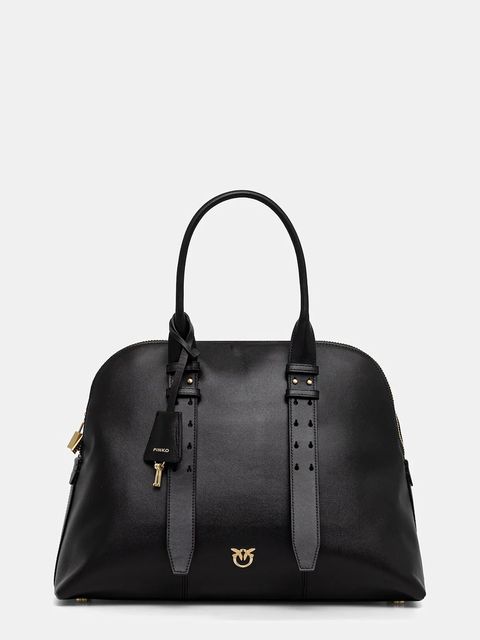 Pinko torebka skórzana kolor czarny 105172 A0QO - zdjęcie produktu nr 1