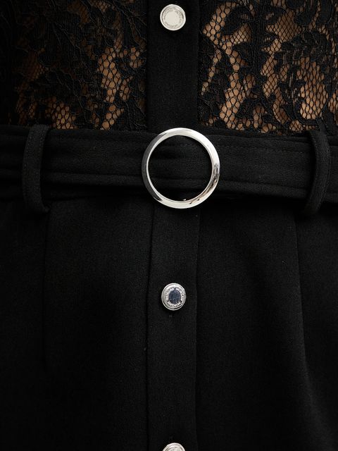 Morgan sukienka kolor czarny mini rozkloszowana RAGIKA