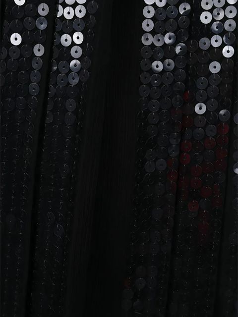 Prada sequin-embellished pleated dress - Black