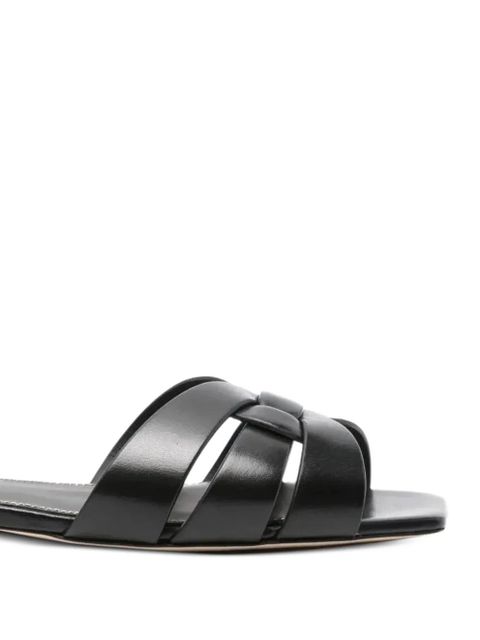 Saint Laurent Tribute leather sandals - Brown - zdjęcie produktu nr 2