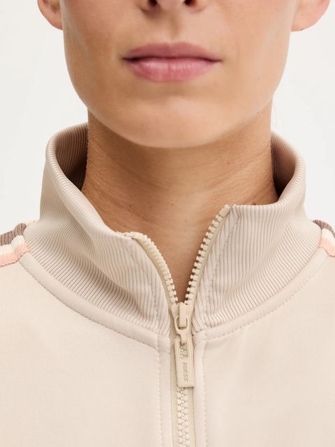 Guess bluza YARROW damska kolor beżowy z aplikacją V5GQ18 KCRU2