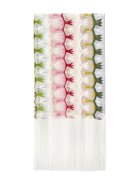 Missoni knitted scarf - White - zdjęcie produktu nr 1
