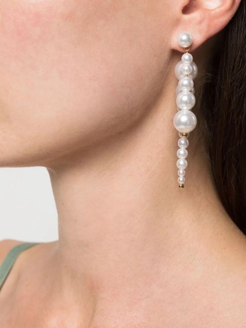 Cult Gaia Loreli pearl drop earrings - White - zdjęcie produktu nr 2