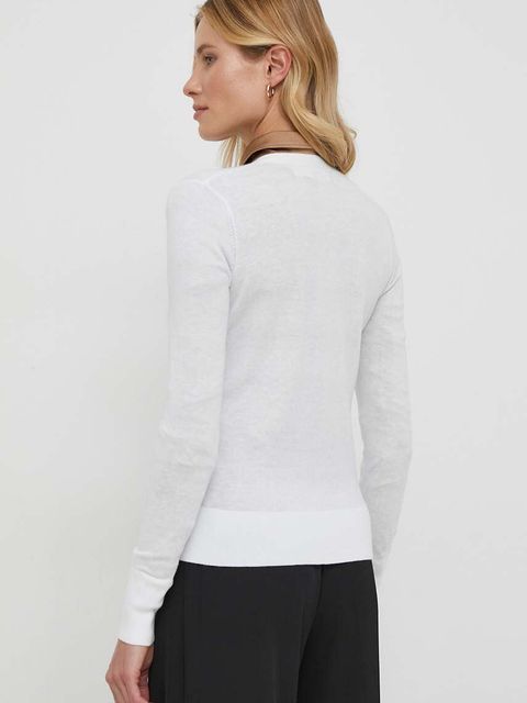 Lauren Ralph Lauren sweter damski kolor biały lekki