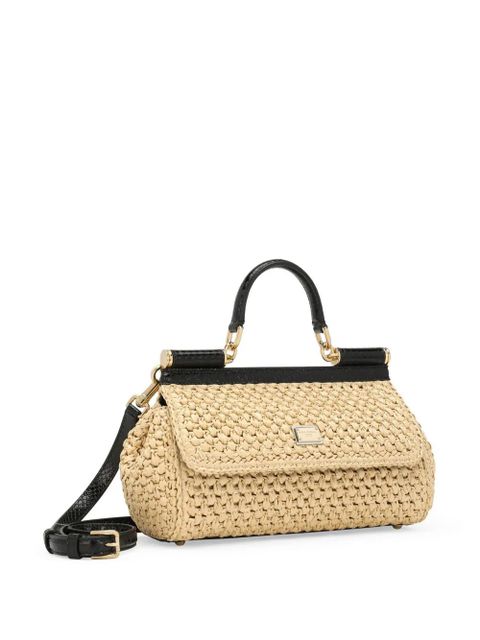 Dolce & Gabbana Elongated Sicily interwoven tote bag - Neutrals - zdjęcie produktu nr 2
