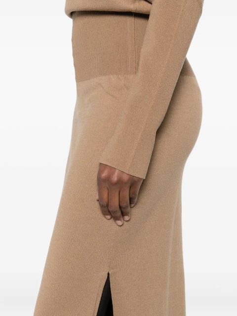 Simkhai Janese off-shoulder midi dress - Brown