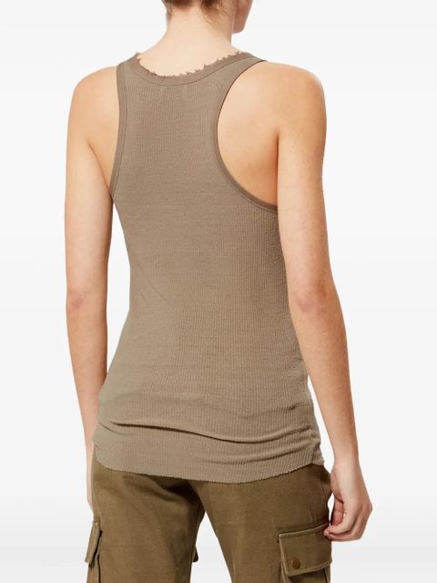 ISABEL MARANT Helma button-fastening tank top - Neutrals
