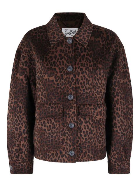 MC2 Saint Barth Bonnibell buttoned leopard-print jacket - Brown - zdjęcie produktu nr 1