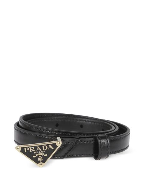 Prada Saffiano logo plaque belt - Black - zdjęcie produktu nr 2
