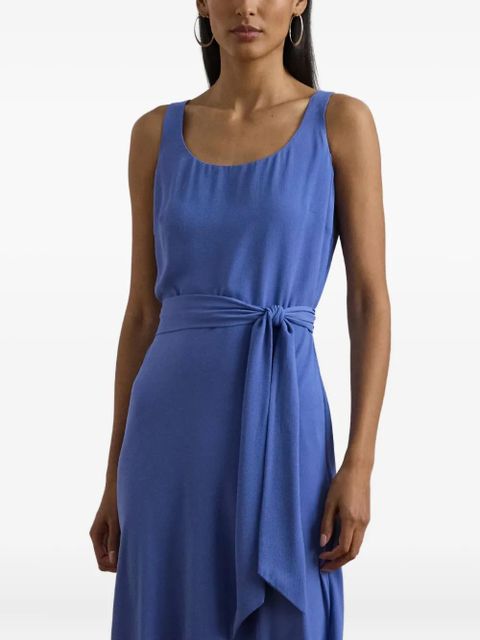 Lauren Ralph Lauren tie-waist midi dress - Blue