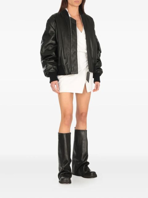 The Attico leather knee-high boots - Black