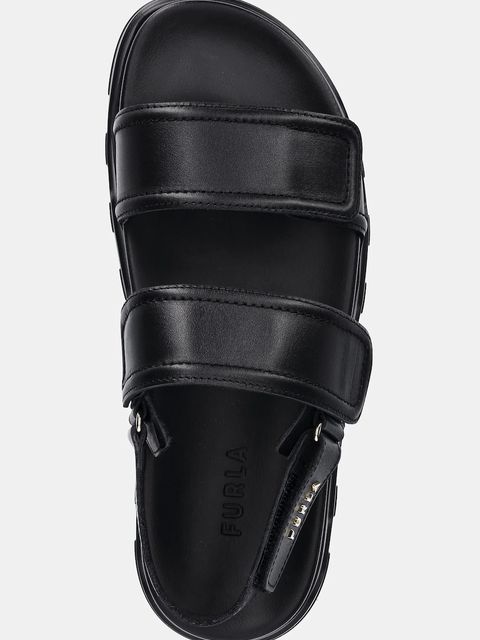 Furla sandały skórzane Sporty Chic Sandal damskie kolor czarny na platformie YJ52SPC Y62000 O6000