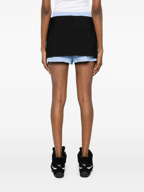 Alexander Wang logo-patch short - Black