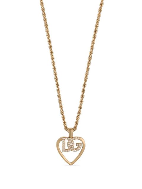 Dolce & Gabbana logo-pendant necklace - Gold