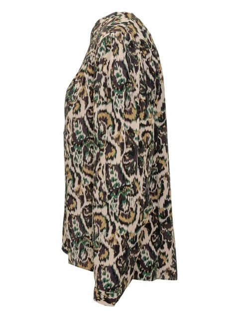 Ba&Sh Onada buttoned-printed shirt - Neutrals