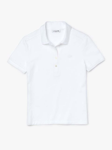 Lacoste polo damskie kolor biały PF5462