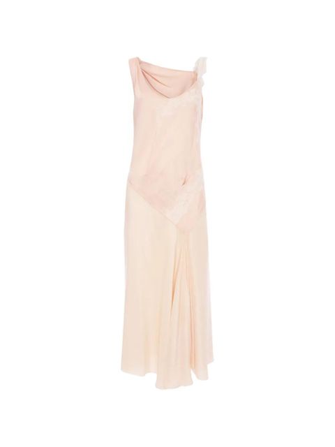 Victoria Beckham lace-trim midi dress - Pink - zdjęcie produktu nr 1