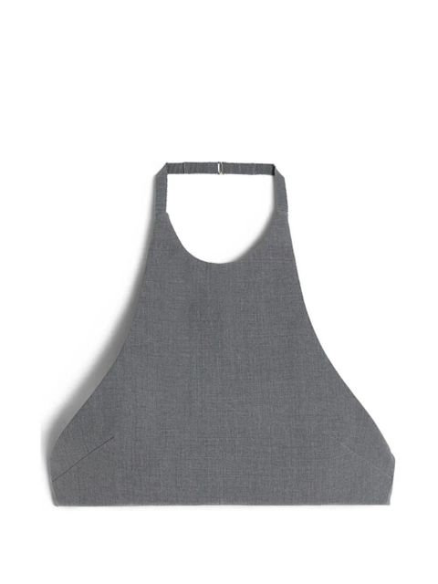 Jil Sander poplin halter top - Grey - zdjęcie produktu nr 1