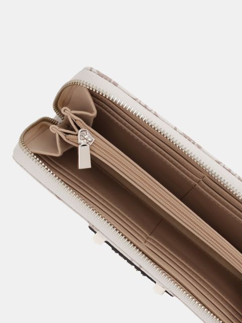 Guess portfel SILIA damski kolor beżowy SWGP98 90146