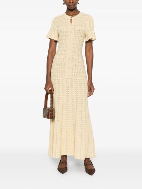 SANDRO textured-knit dress - Neutrals - zdjęcie produktu nr 2
