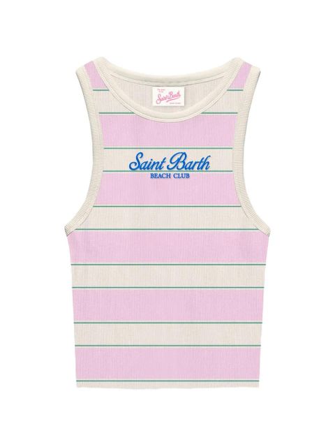 MC2 Saint Barth striped chest lettering top - Pink - zdjęcie produktu nr 1