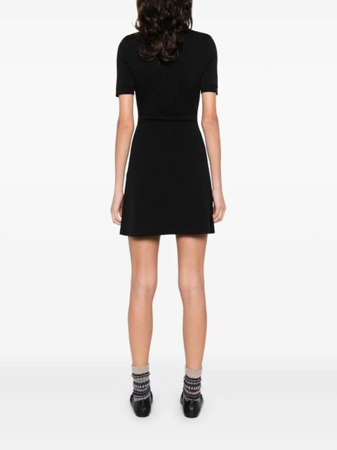 SANDRO button-detail mini dress - Black