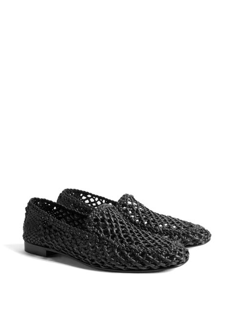 Le Monde Beryl woven leather loafers - Black - zdjęcie produktu nr 2