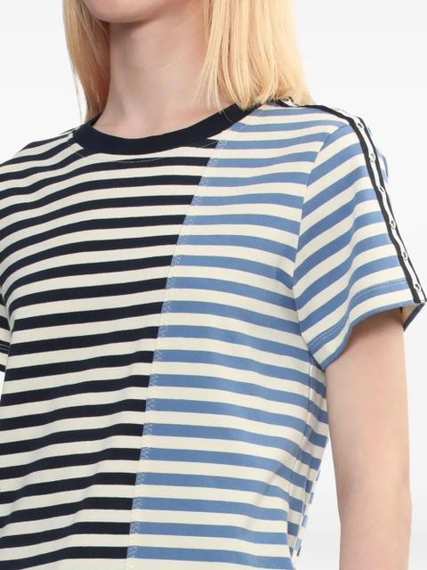 3.1 Phillip Lim striped panelled t-shirt - Black