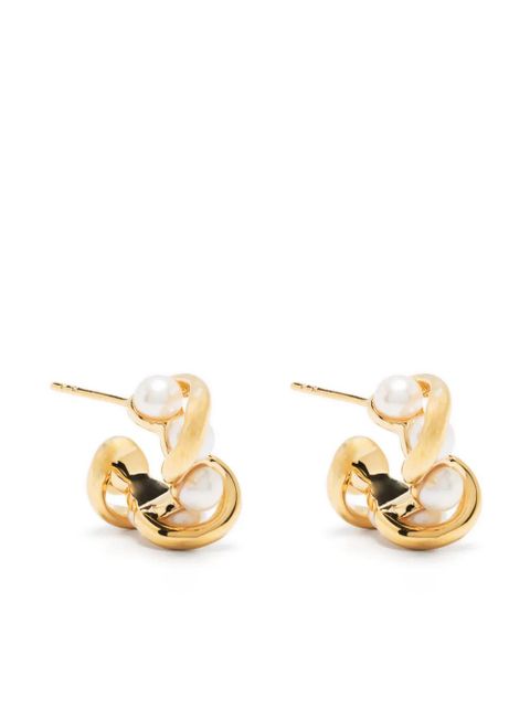 Missoma Molten pearl twisted hoop earrings - Gold - zdjęcie produktu nr 1