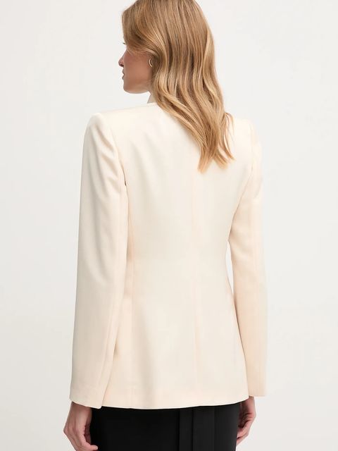 Sandro Ferrone marynarka kolor beżowy jednorzędowa gładka S23XBEBORIELLO - zdjęcie produktu nr 2