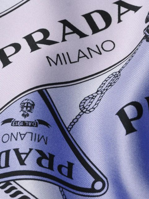 Prada silk scarf - Purple - zdjęcie produktu nr 2