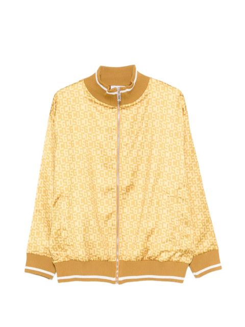GCDS logo-print zip-fastening bomber jacket - Yellow - zdjęcie produktu nr 1