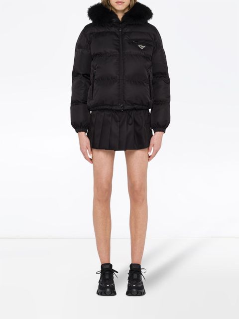 Prada Re-Nylon gabardine puffer jacket - Black