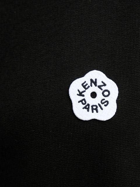 Kenzo bluza bawełniana damska kolor czarny z aplikacją FF52SW1804MF.99J
