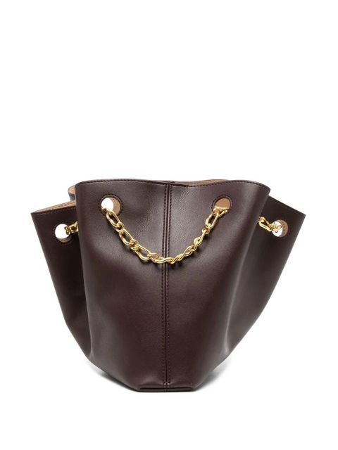 Nanushka chain-link top-handle tote - Brown - zdjęcie produktu nr 1