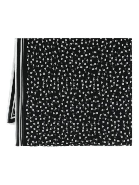 Dolce & Gabbana polka dot silk scarf - Black - zdjęcie produktu nr 1