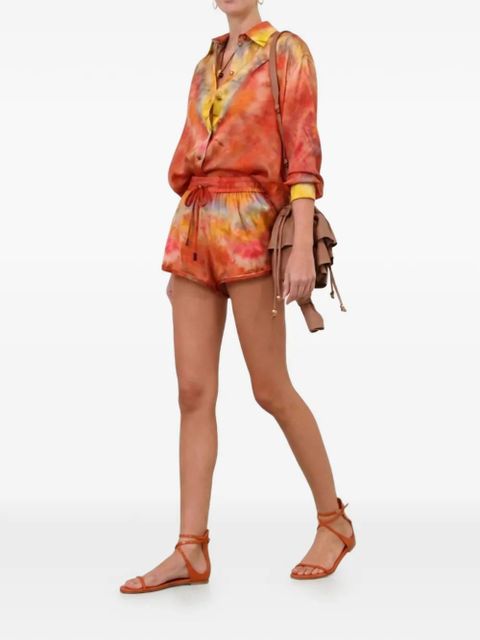ZIMMERMANN Alchemy tie-dye button-down shirt - Orange - zdjęcie produktu nr 2