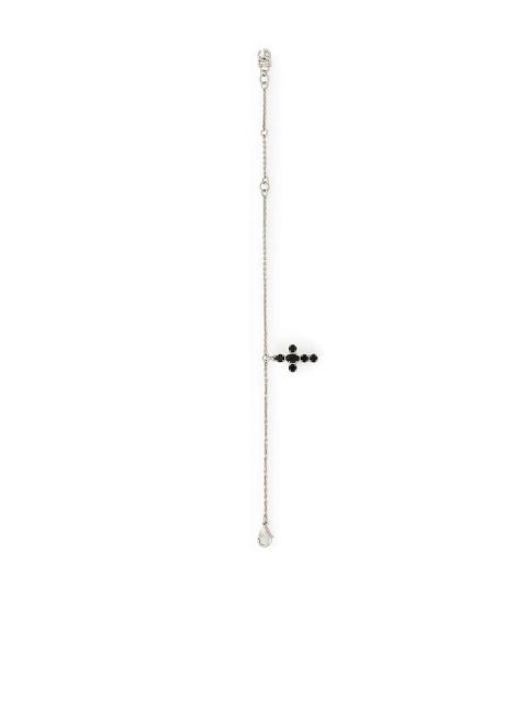 Dolce & Gabbana cross-pendant fine-link bracelet - Silver - zdjęcie produktu nr 2