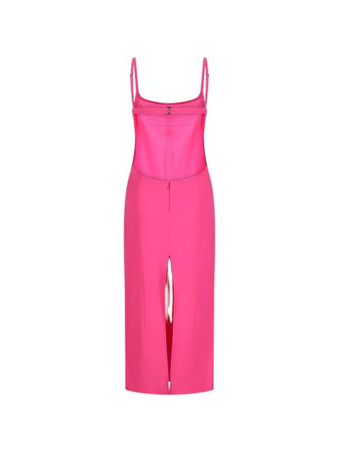 The Attico open-back slit-detail dress - Pink - zdjęcie produktu nr 2
