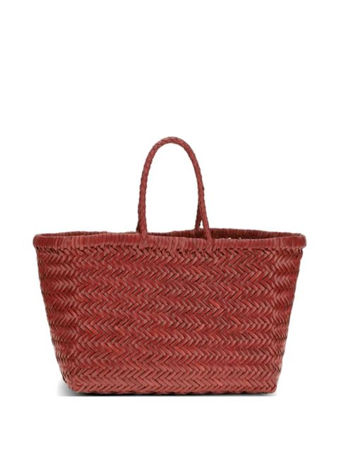 DRAGON DIFFUSION mini Flat Gora handwoven tote bag - Red - zdjęcie produktu nr 1