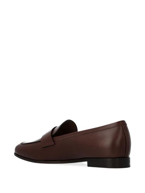 Max Mara Regent leather loafers - Brown